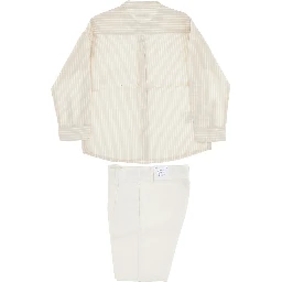 Cotton-blend two-piece set