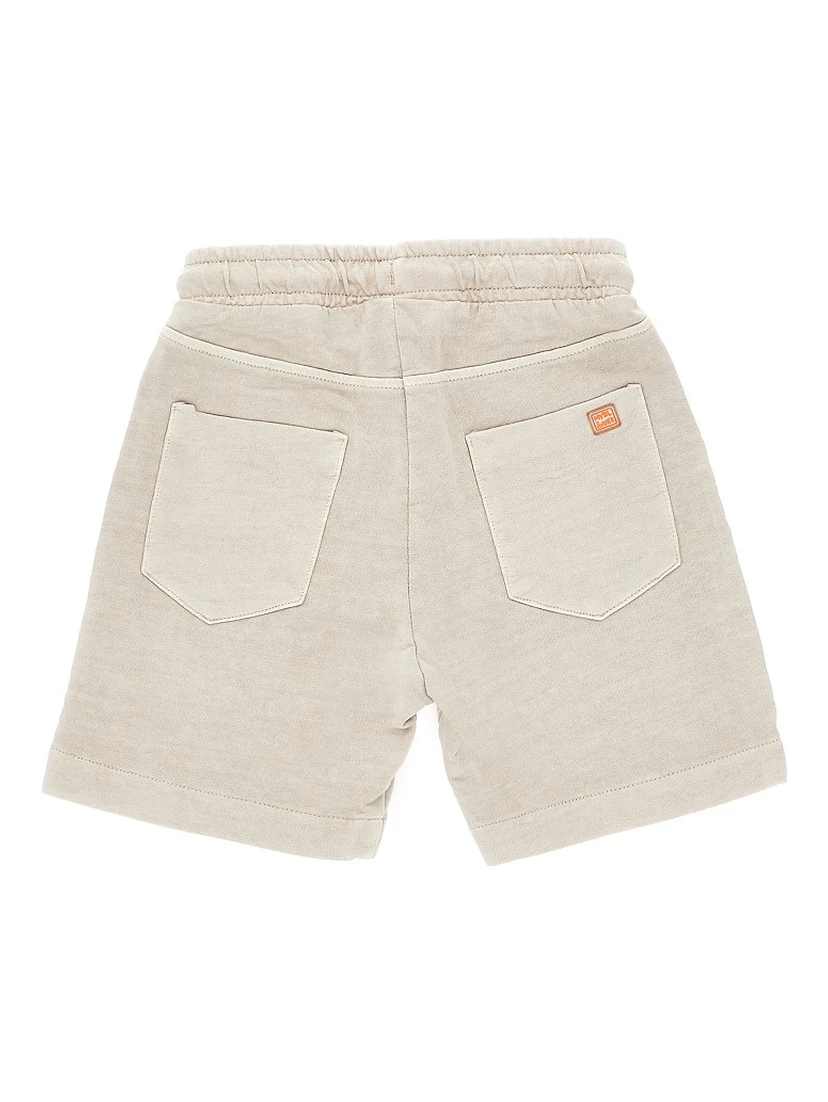 Washed-effect sweatshorts