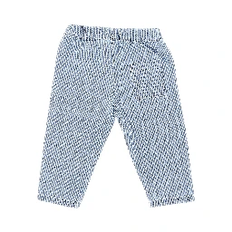 Striped denim pants