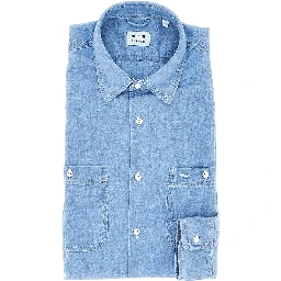 'New C Slim' cotton denim shirt