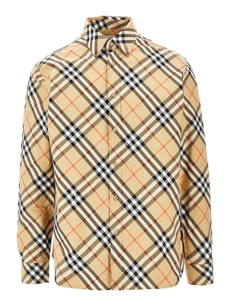 Check poplin shirt