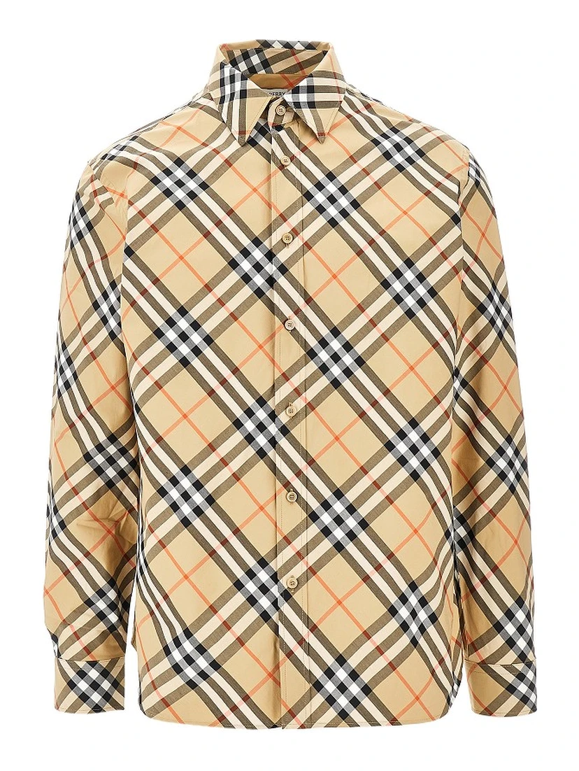 Check poplin shirt