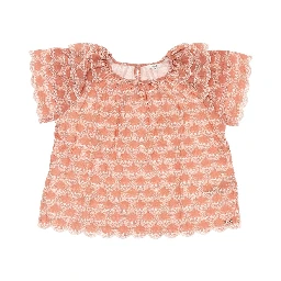Printed cotton blouse