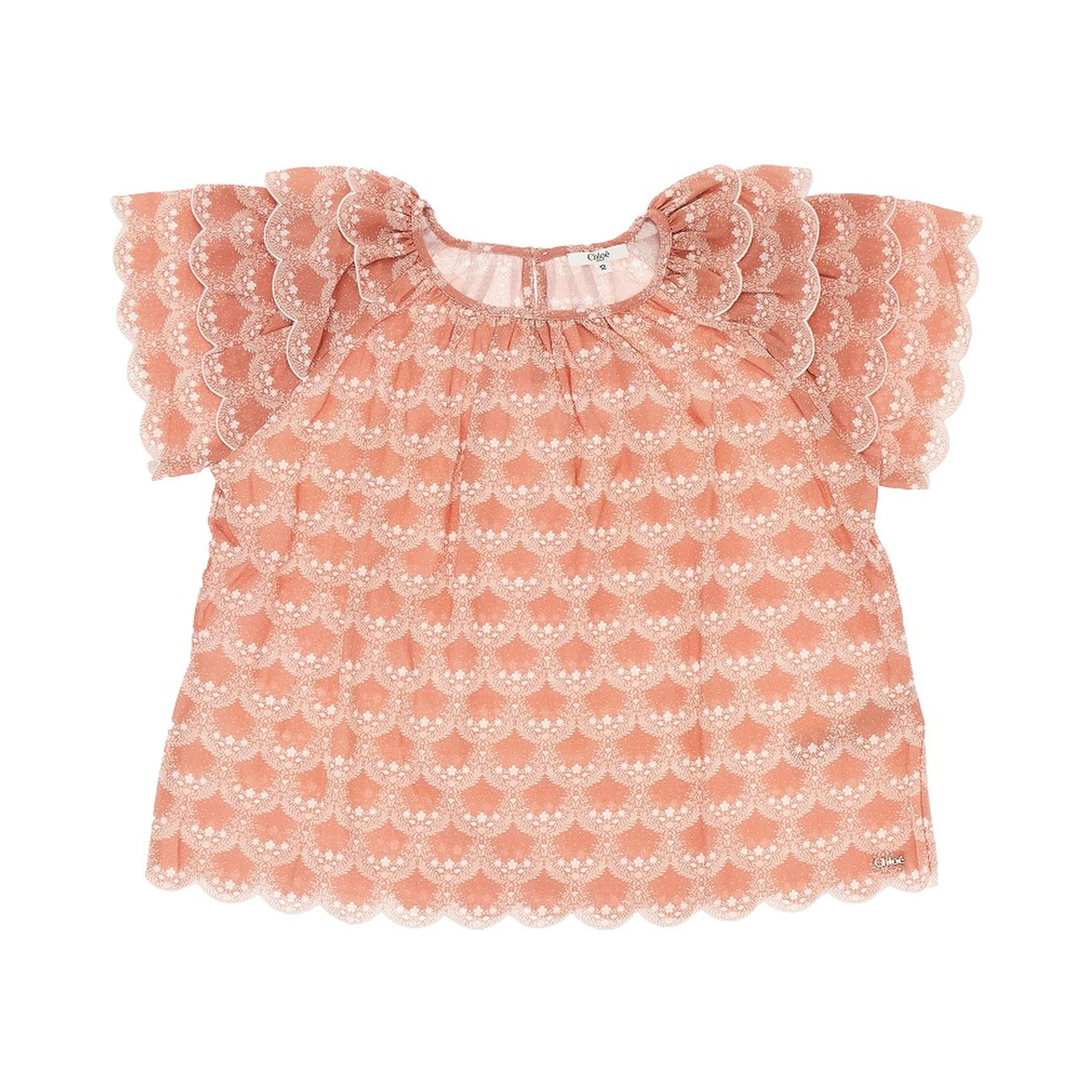 Printed cotton blouse