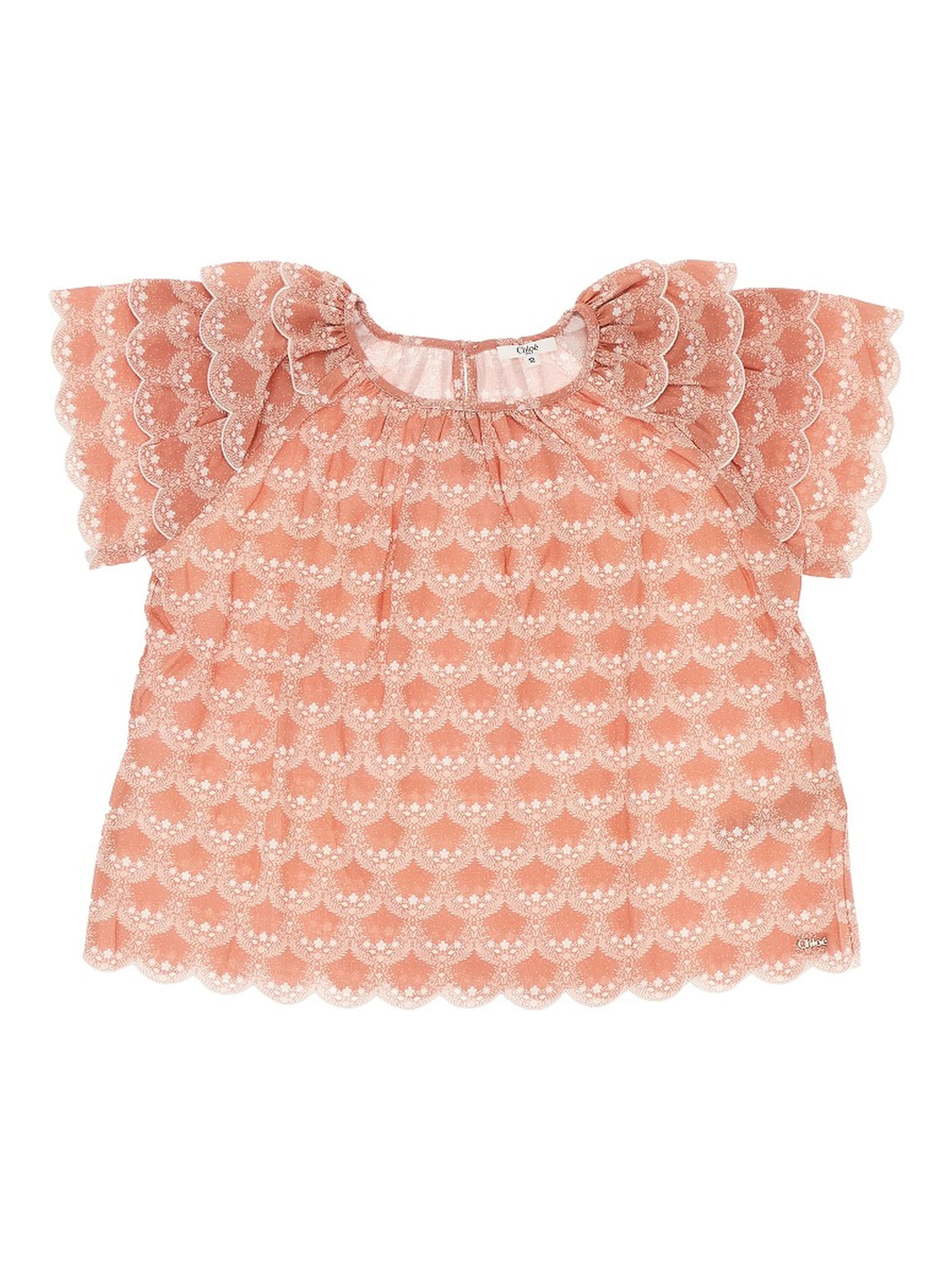 Printed cotton blouse