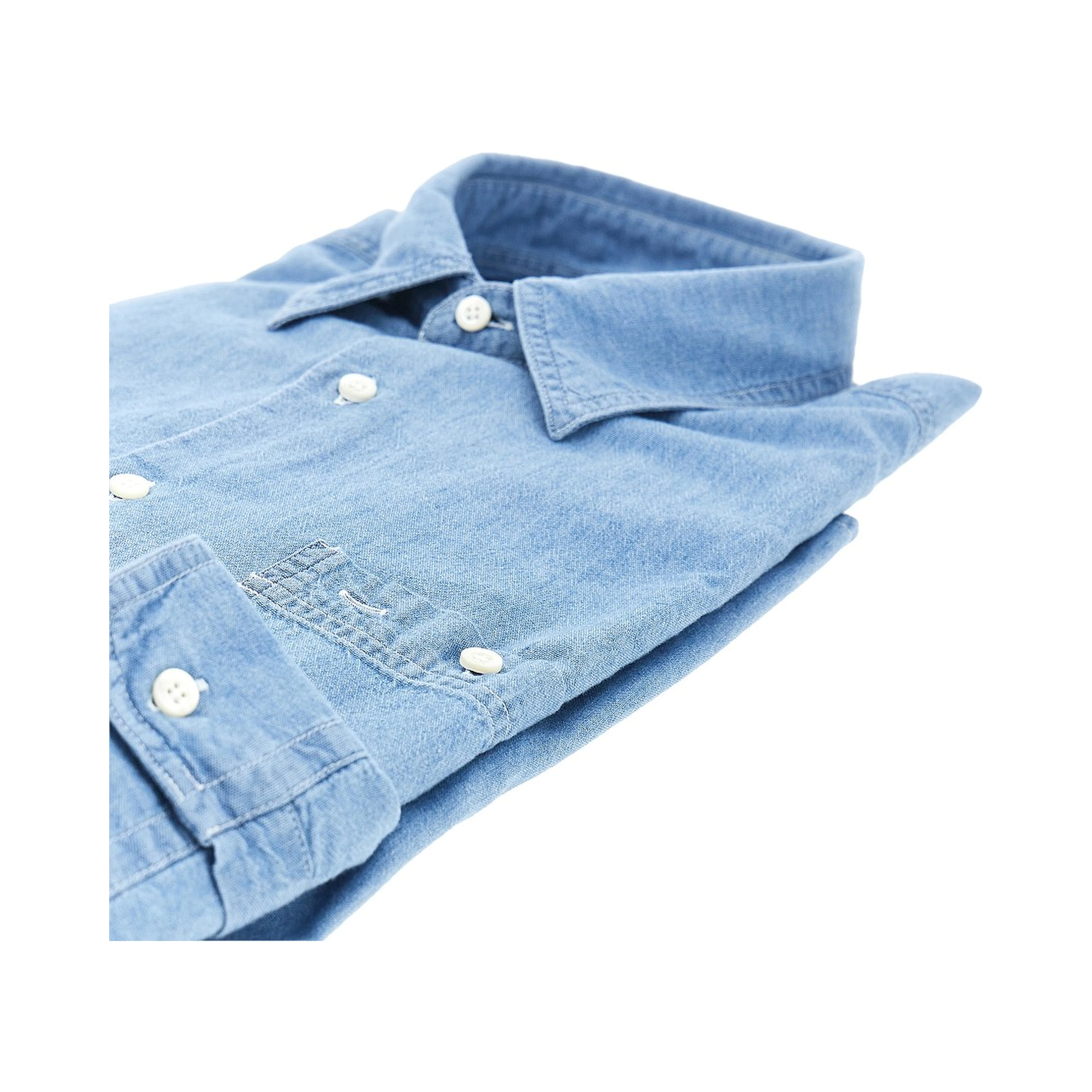 'New C Slim' cotton denim shirt