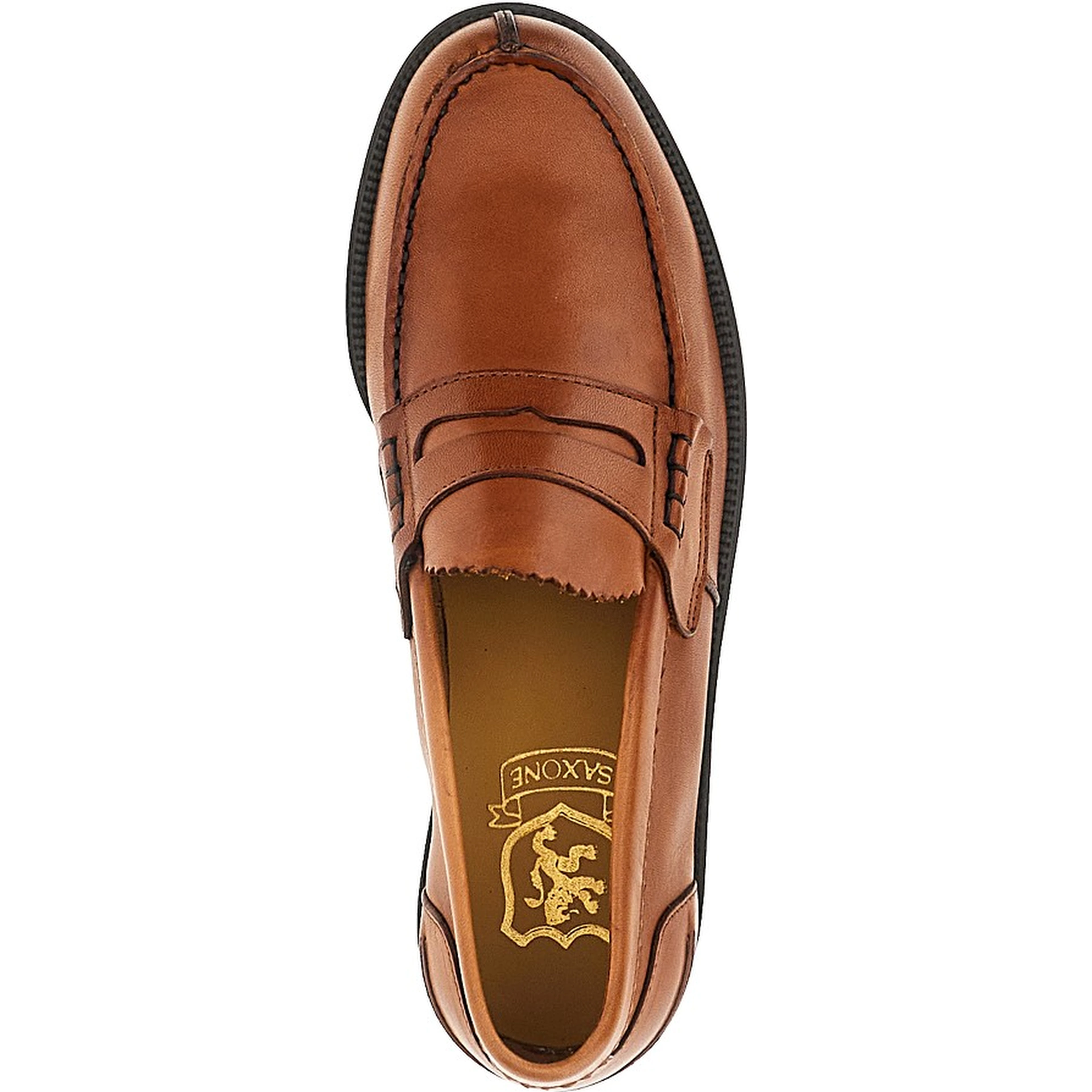 Brushed leather loafers