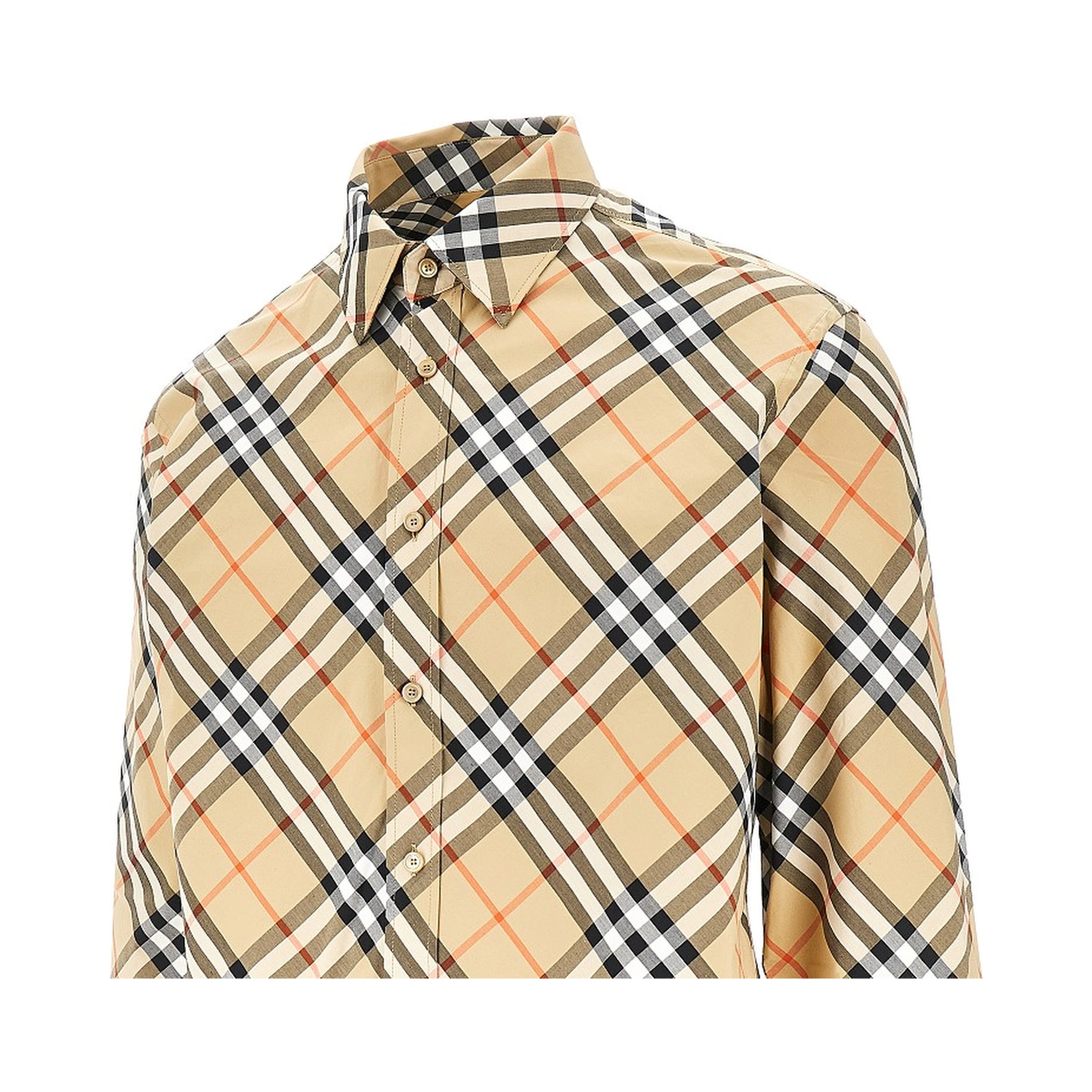 Check poplin shirt