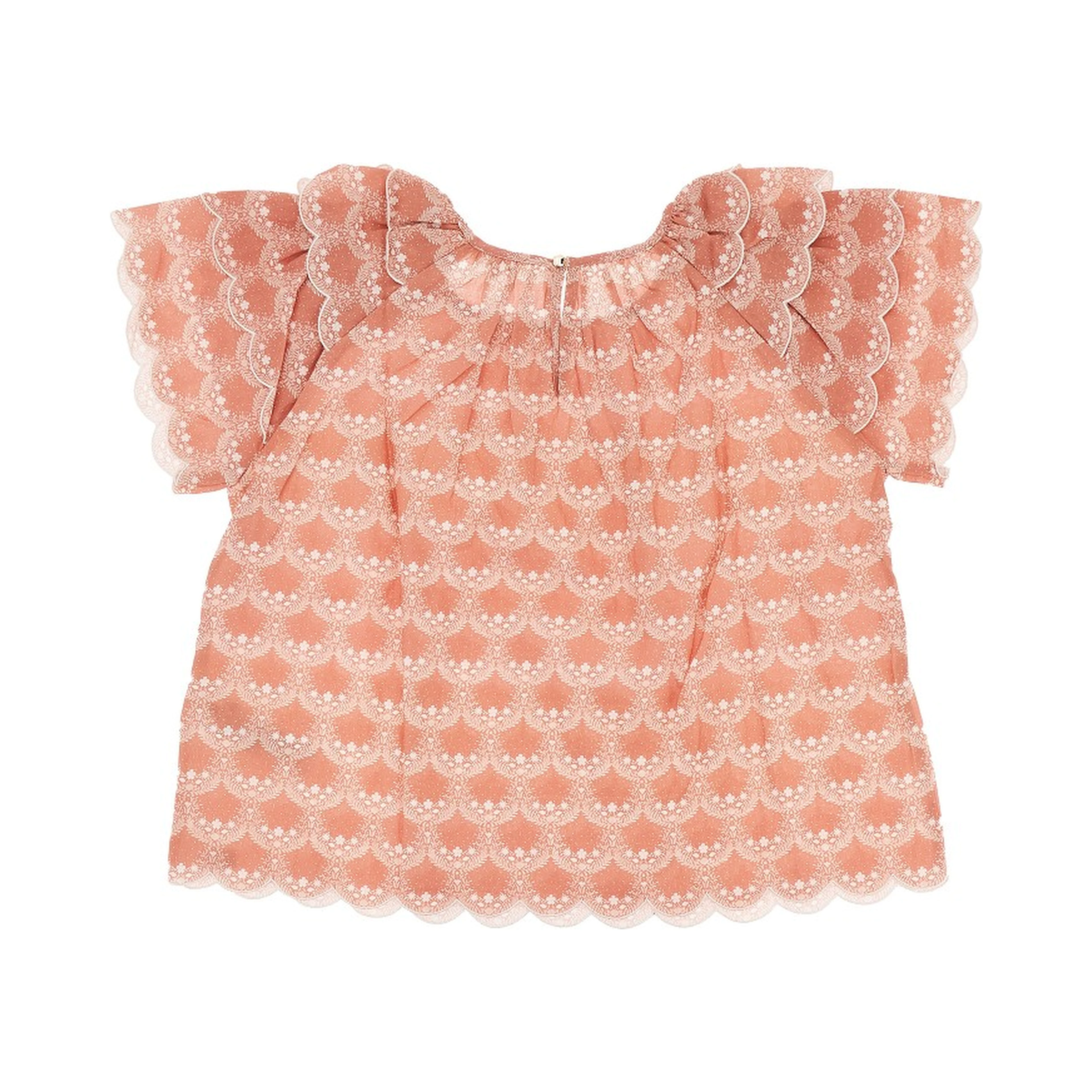 Printed cotton blouse