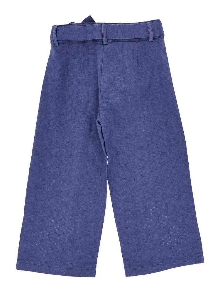 Cotton and linen embroidered pants alternative
