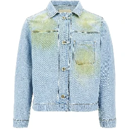 Stained effect denim jacket