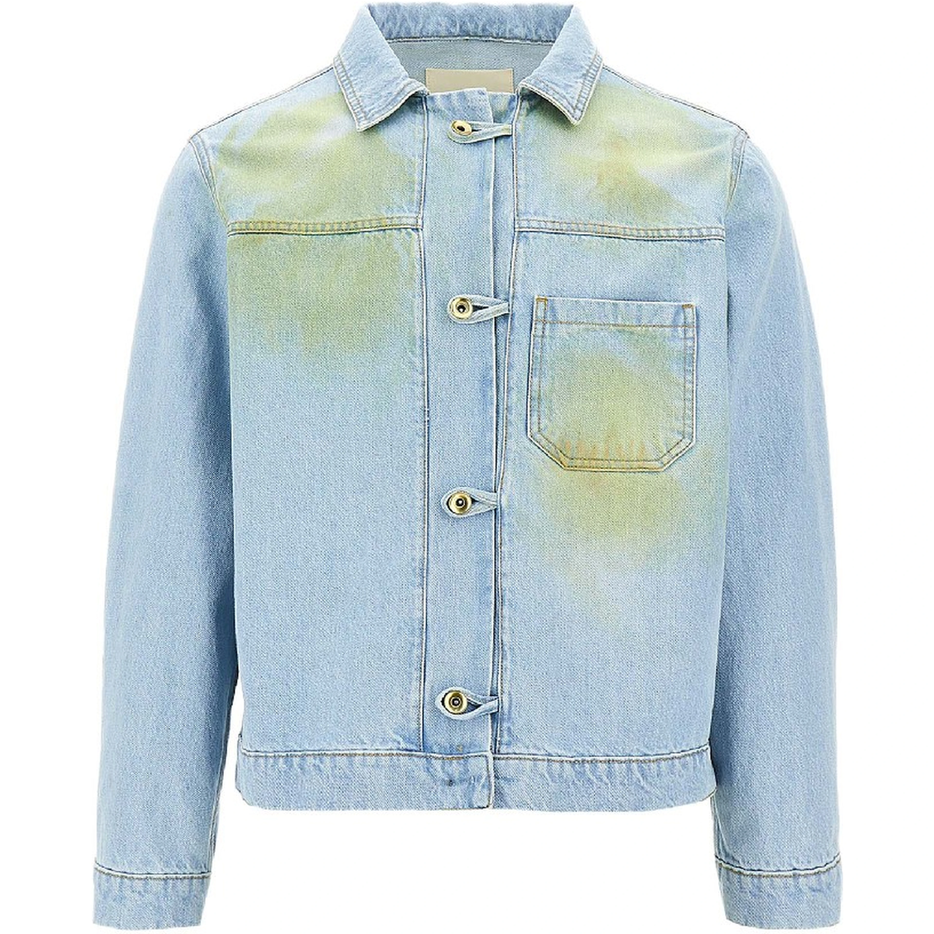 Stained effect denim jacket