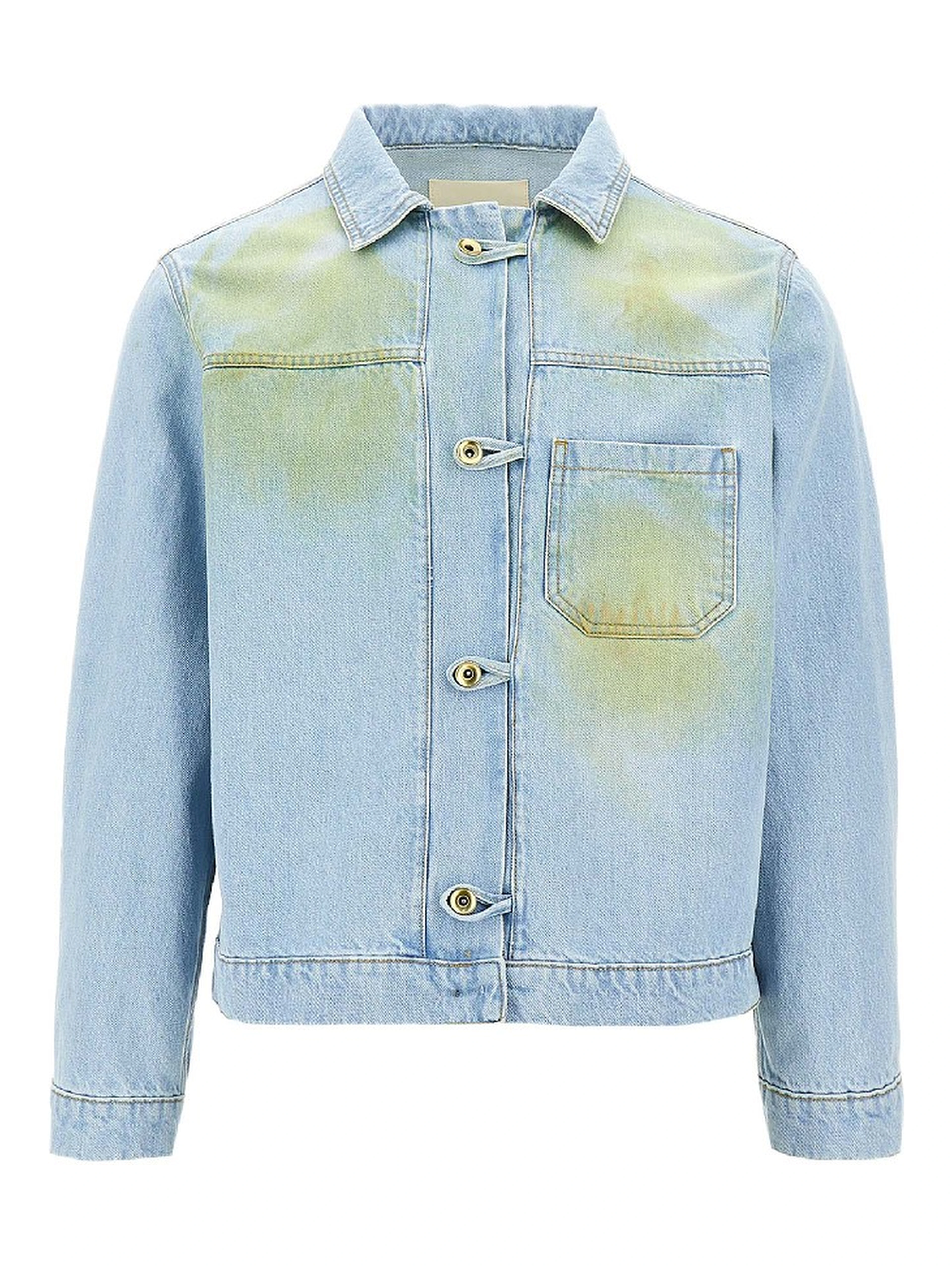 Stained effect denim jacket