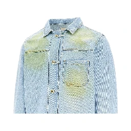 Stained effect denim jacket
