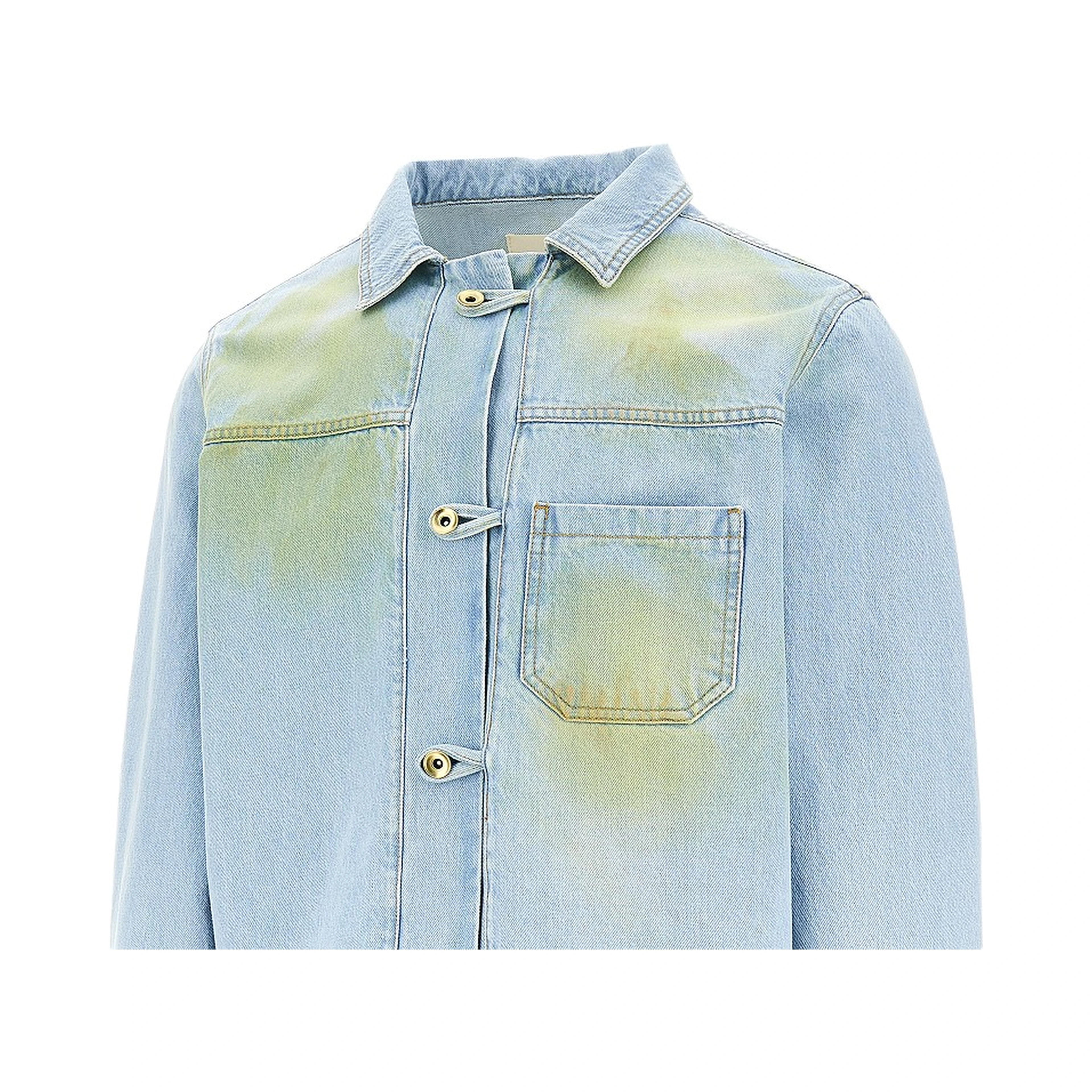 Stained effect denim jacket