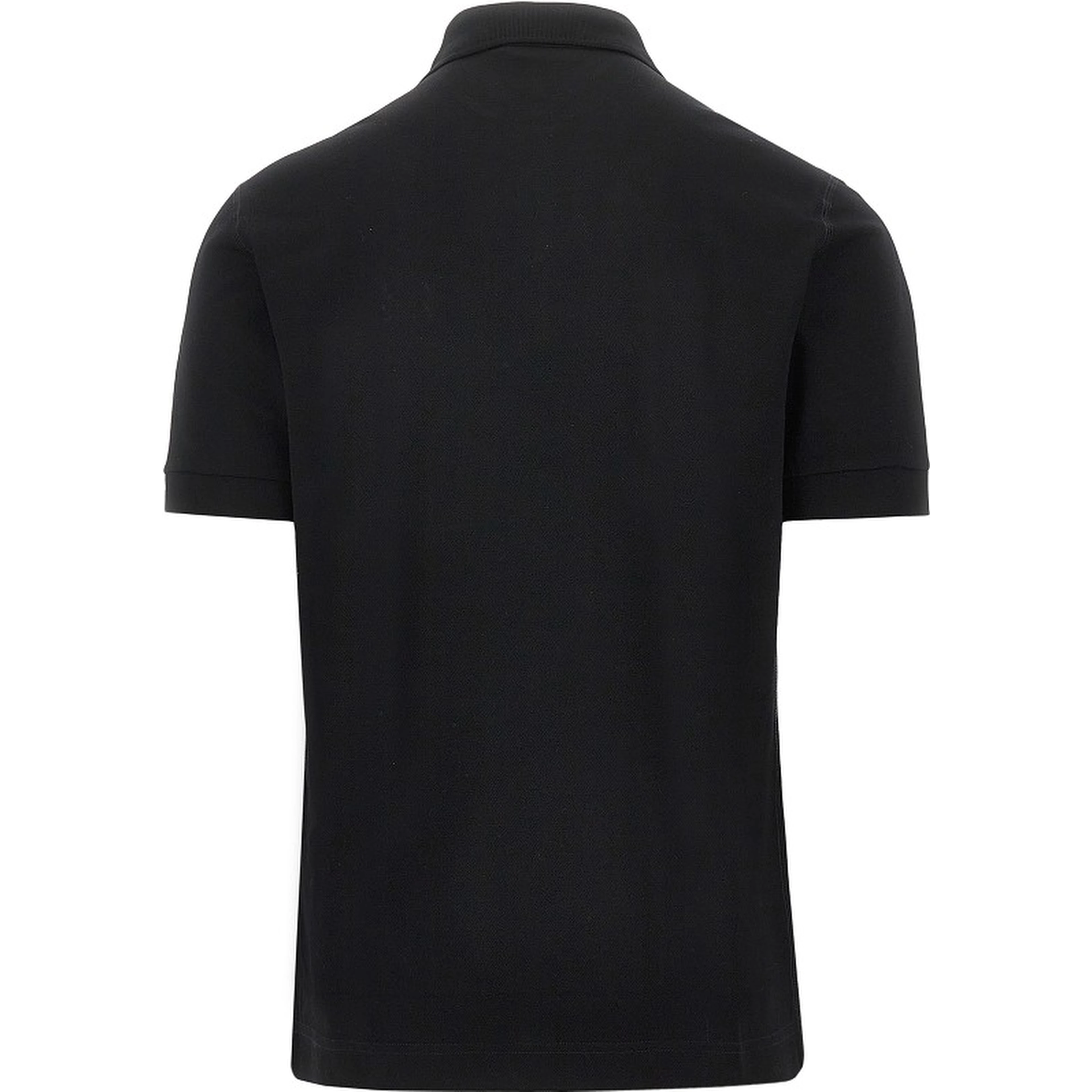 Piquet polo shirt with logo plate