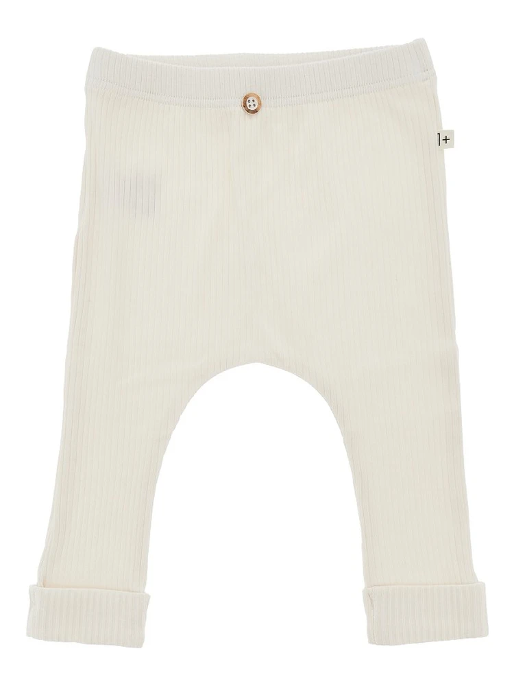 Micro ribbed jersey pants