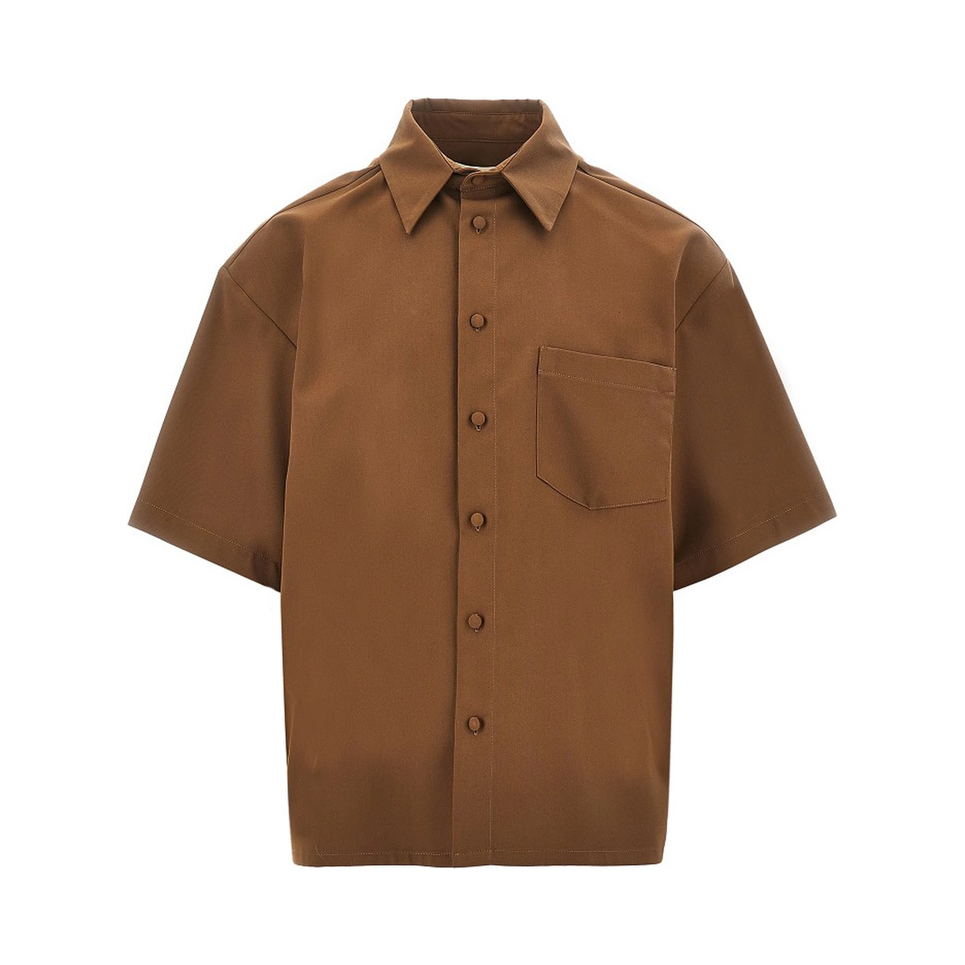 Viscose-blend Boxy Fit shirt
