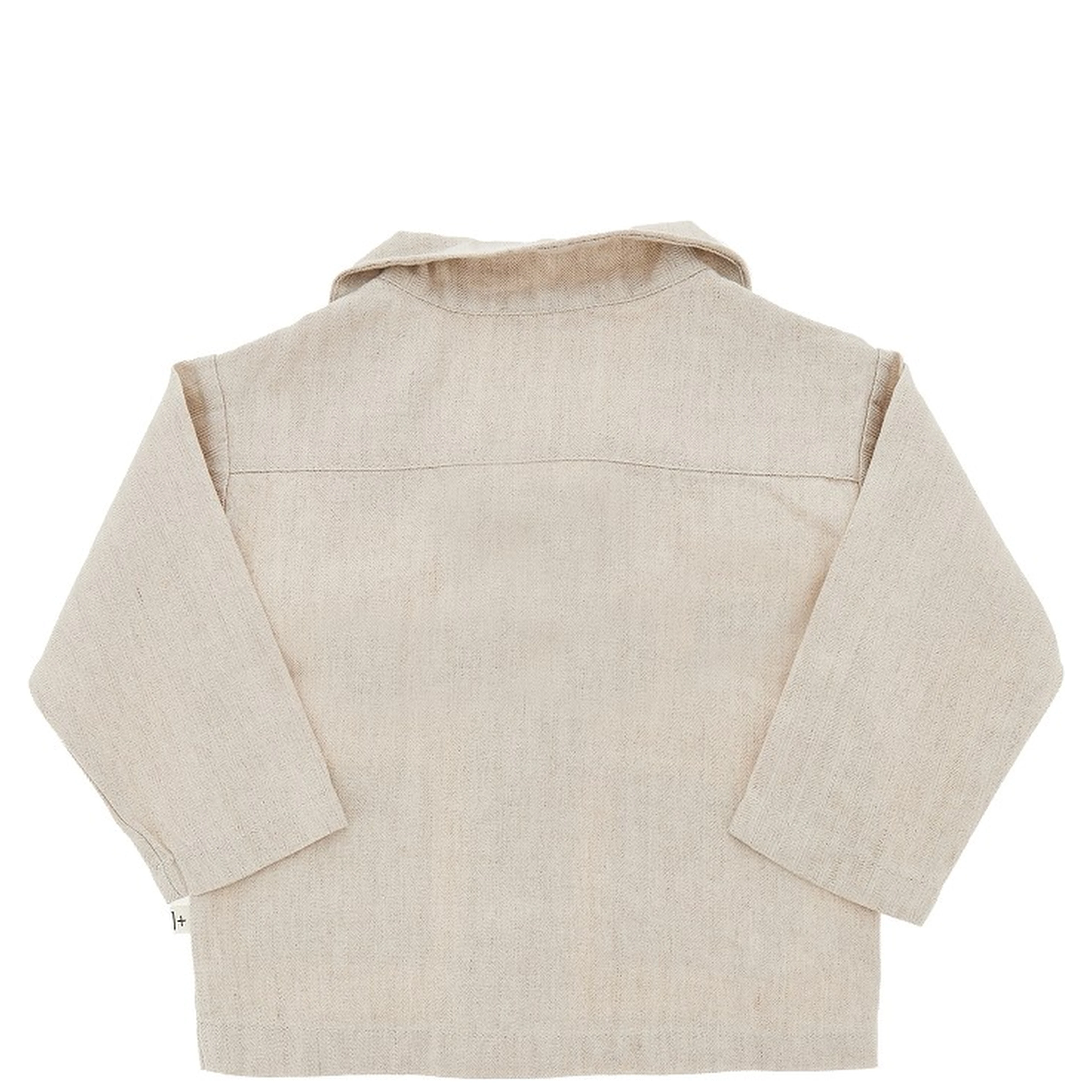 Linen and cotton shirt jacket