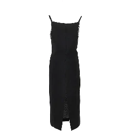 Midi dress with jewelled shoulders