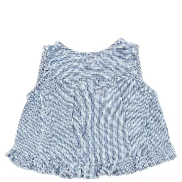 Ruffled denim top