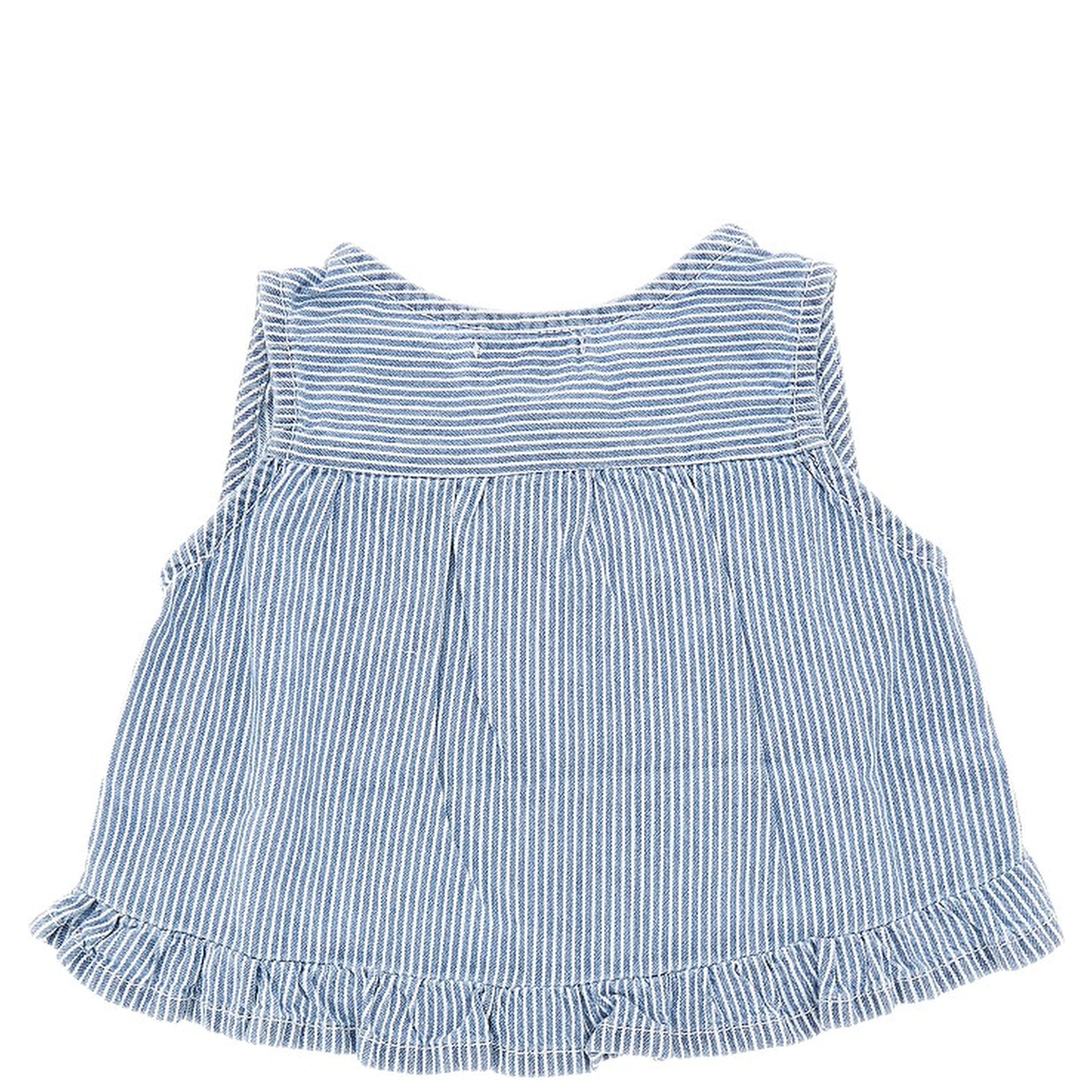 Ruffled denim top