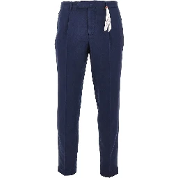 Cotton and linen 'Arechi' trousers