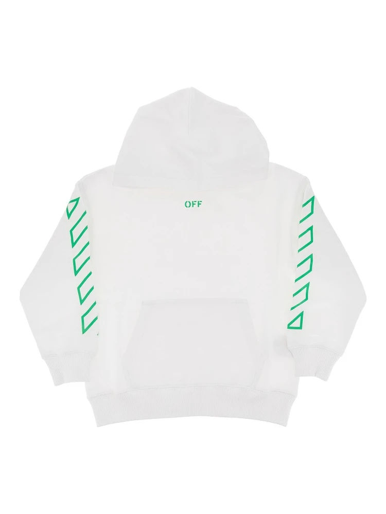 'Diag' print hoodie