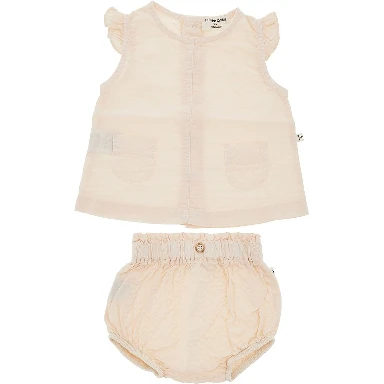 Cotton seersucker two-pieces set