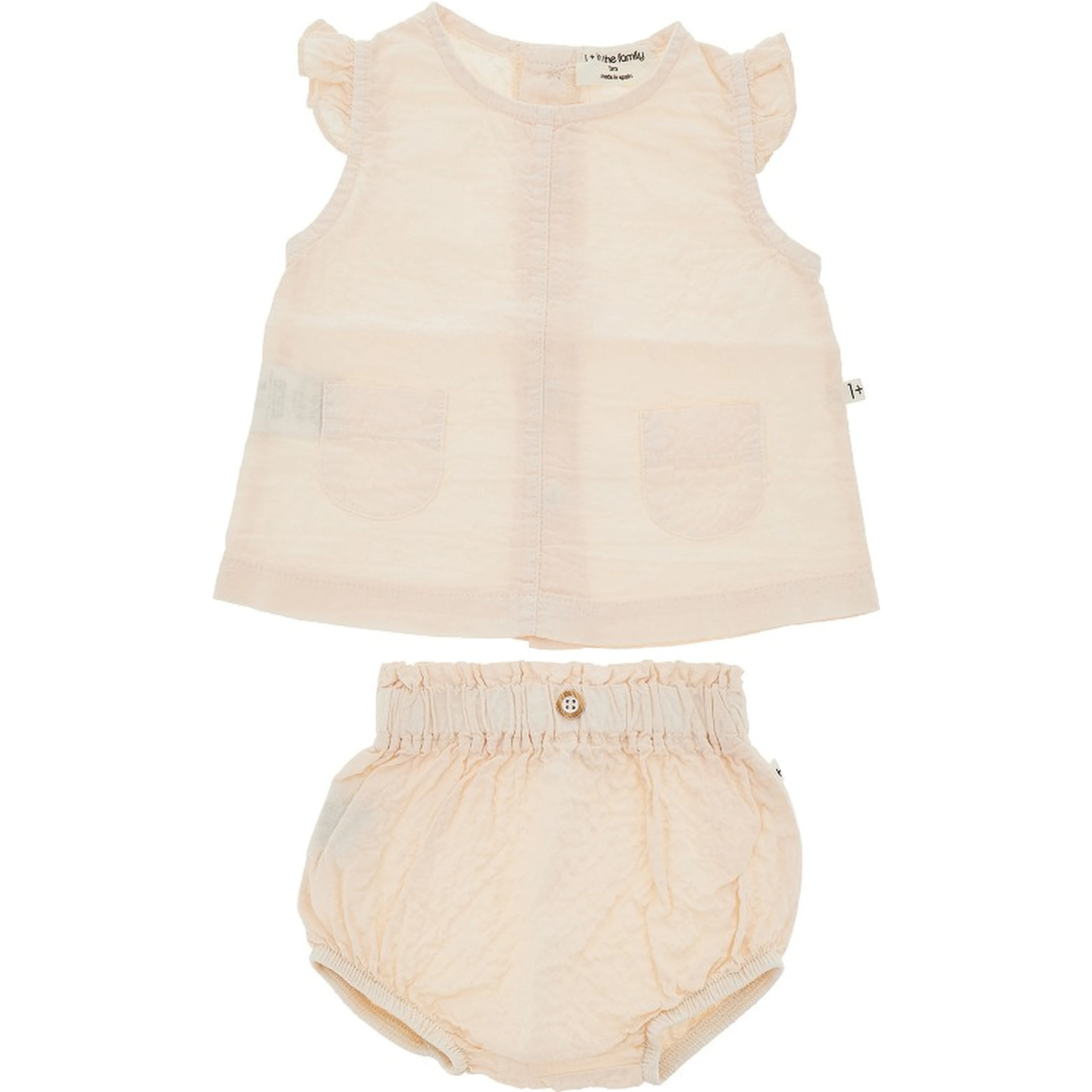Cotton seersucker two-pieces set