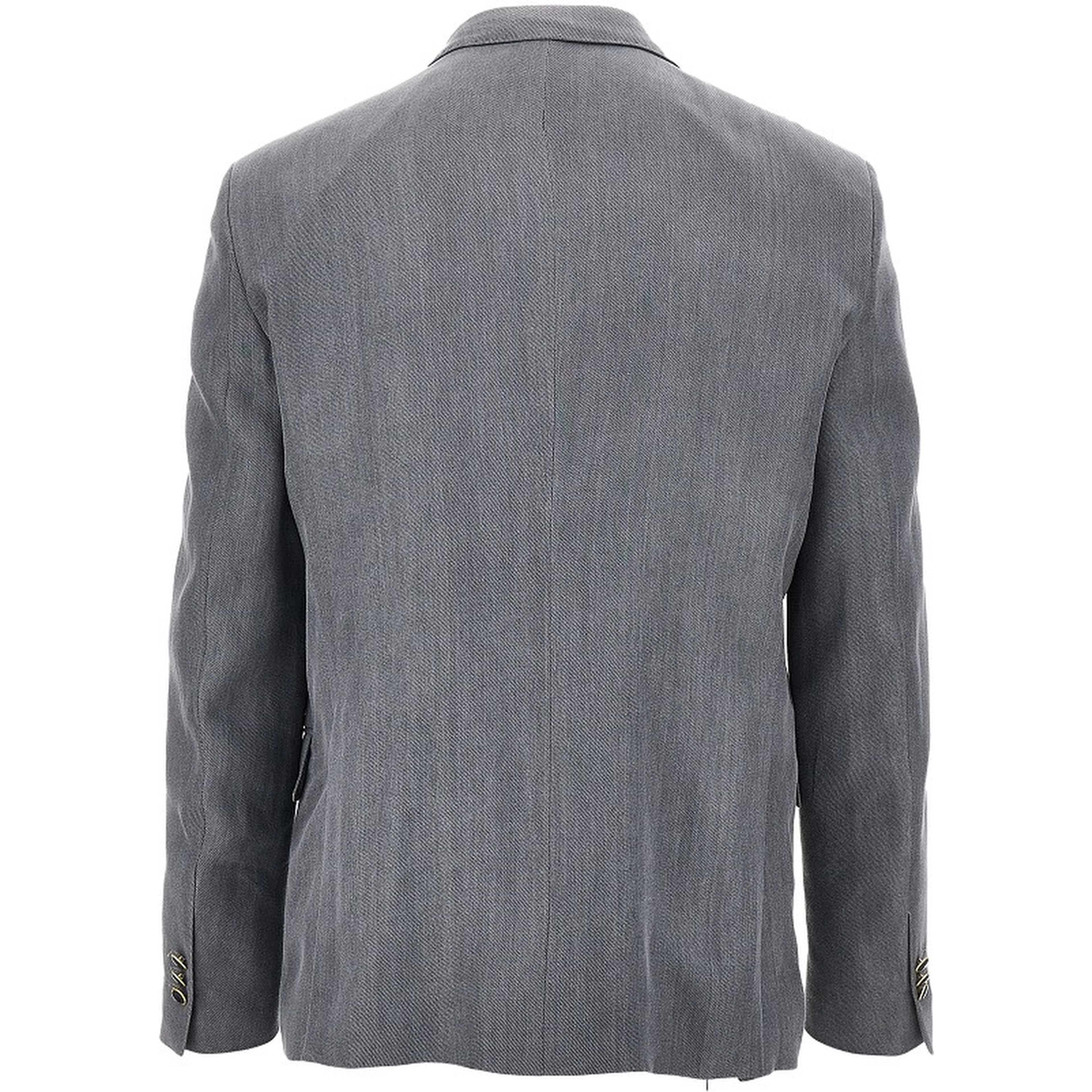 Gabardine double-breasted tailored jacket