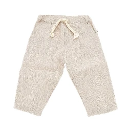 Linen and cotton pants with darts