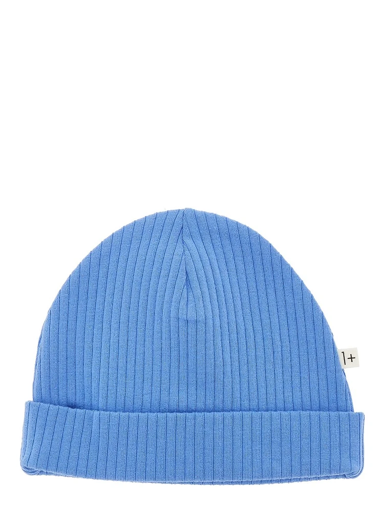 Stretch cotton jersey beanie hat