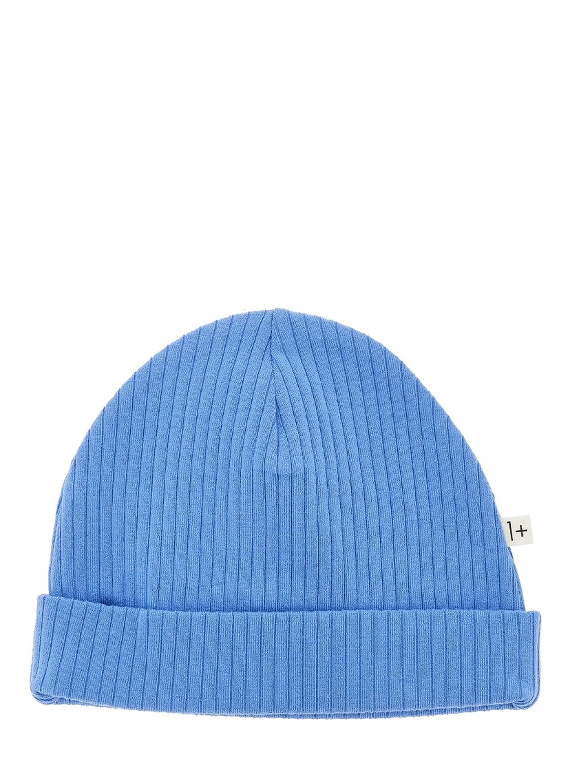Stretch cotton jersey beanie hat