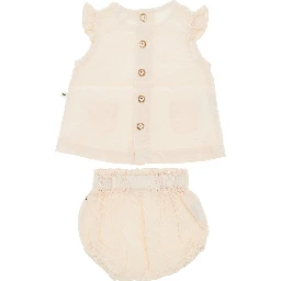 Cotton seersucker two-pieces set
