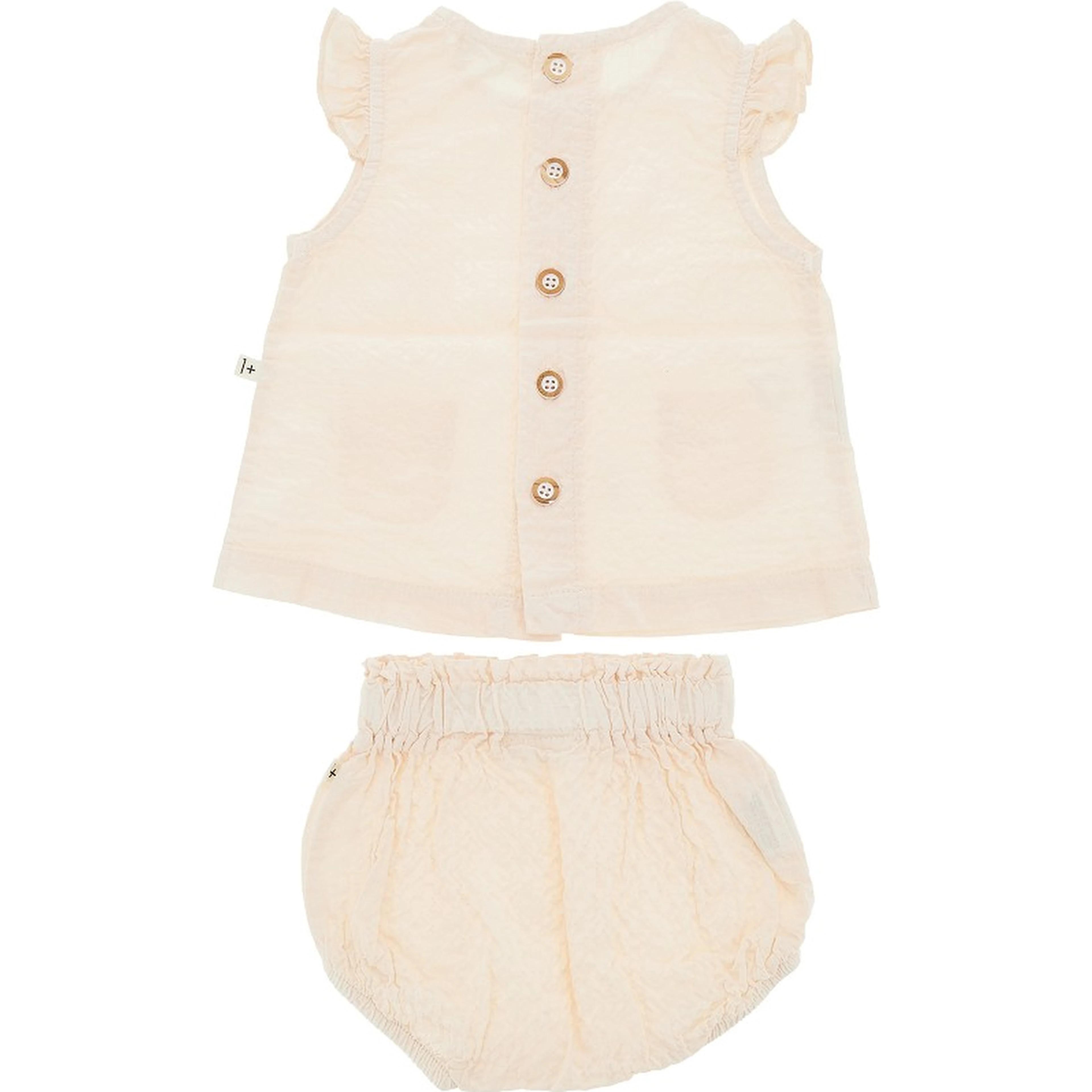 Cotton seersucker two-pieces set