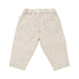 Linen and cotton pants with darts