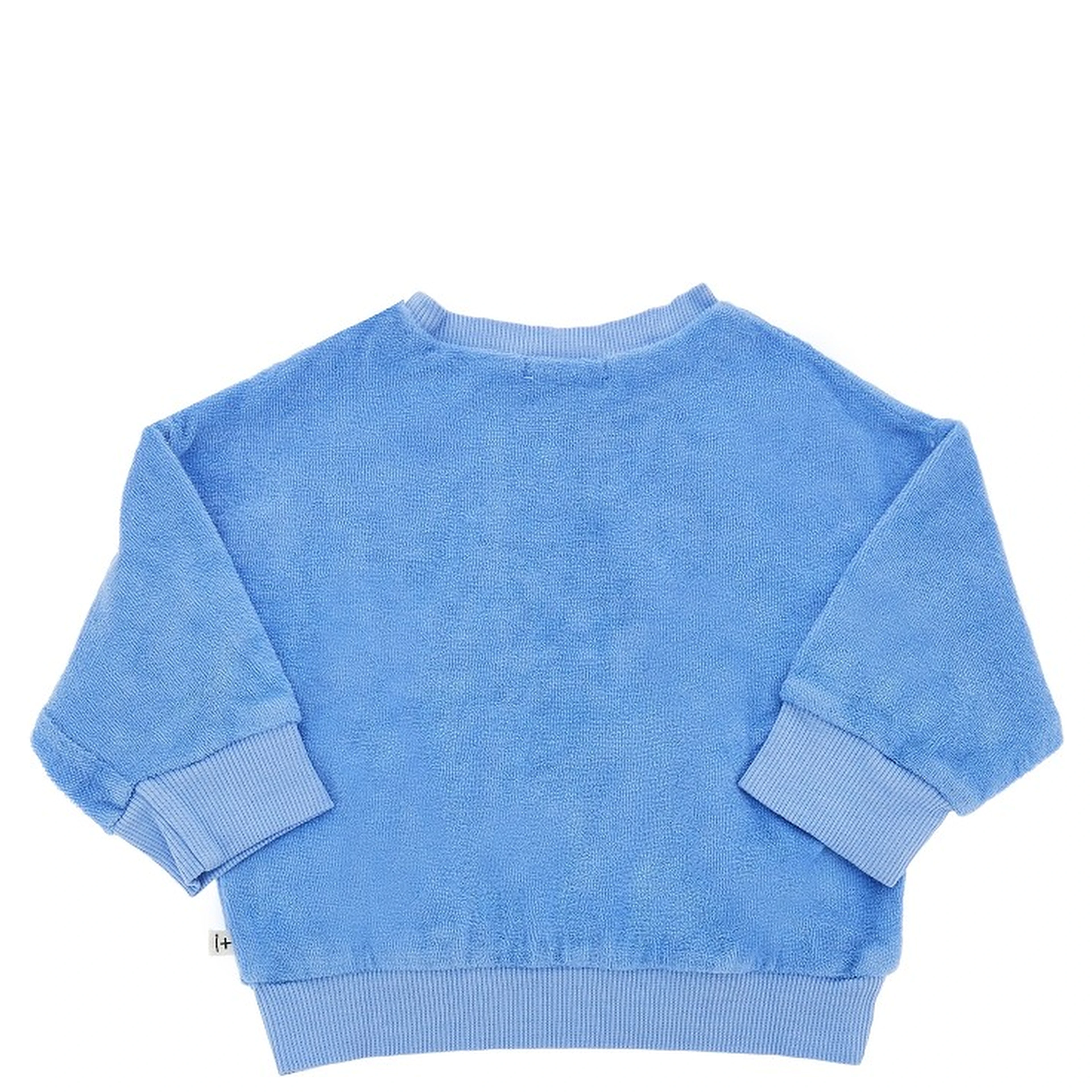 Cotton-blend towel fabric sweatshirt