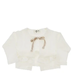 Linen jersey cardigan