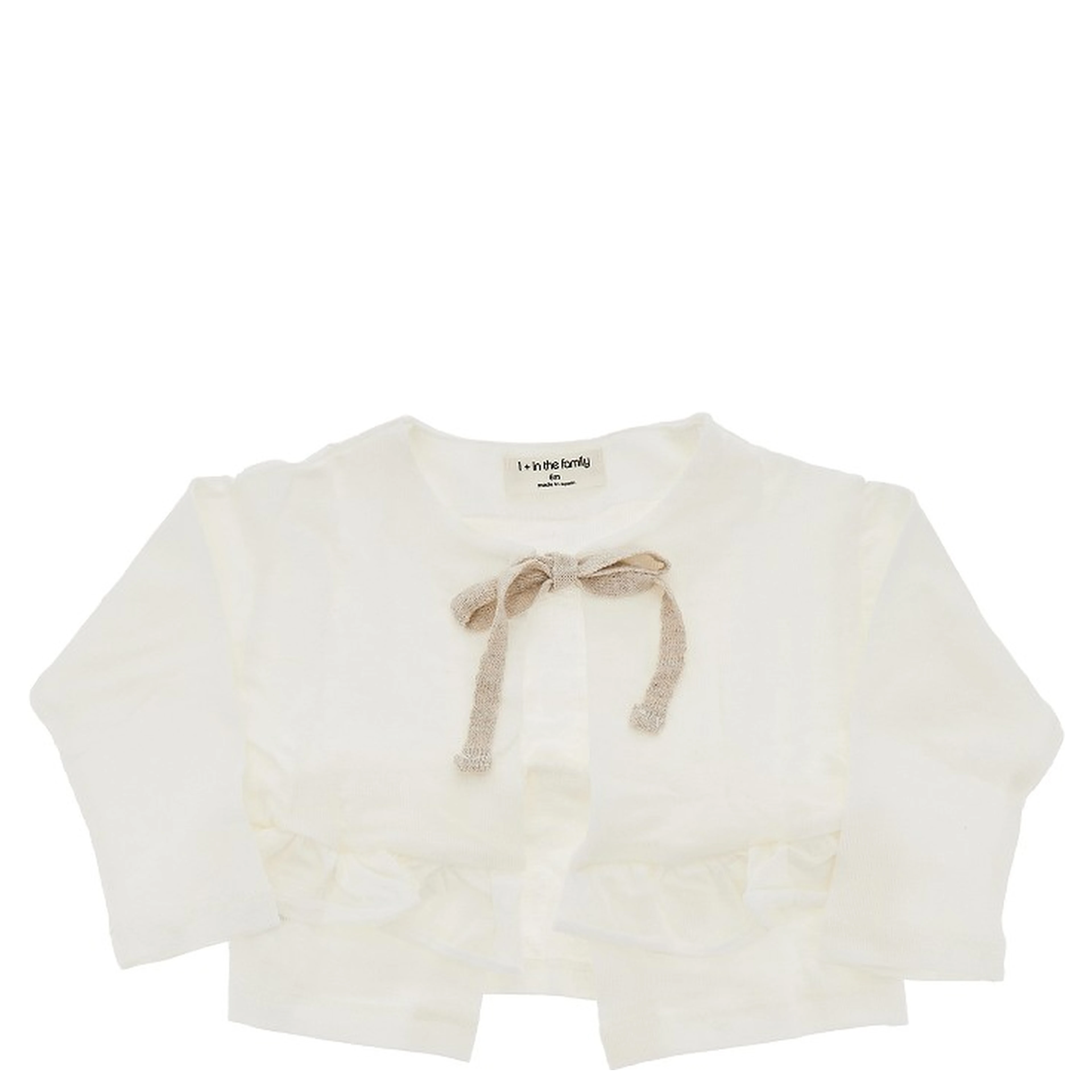 Linen jersey cardigan