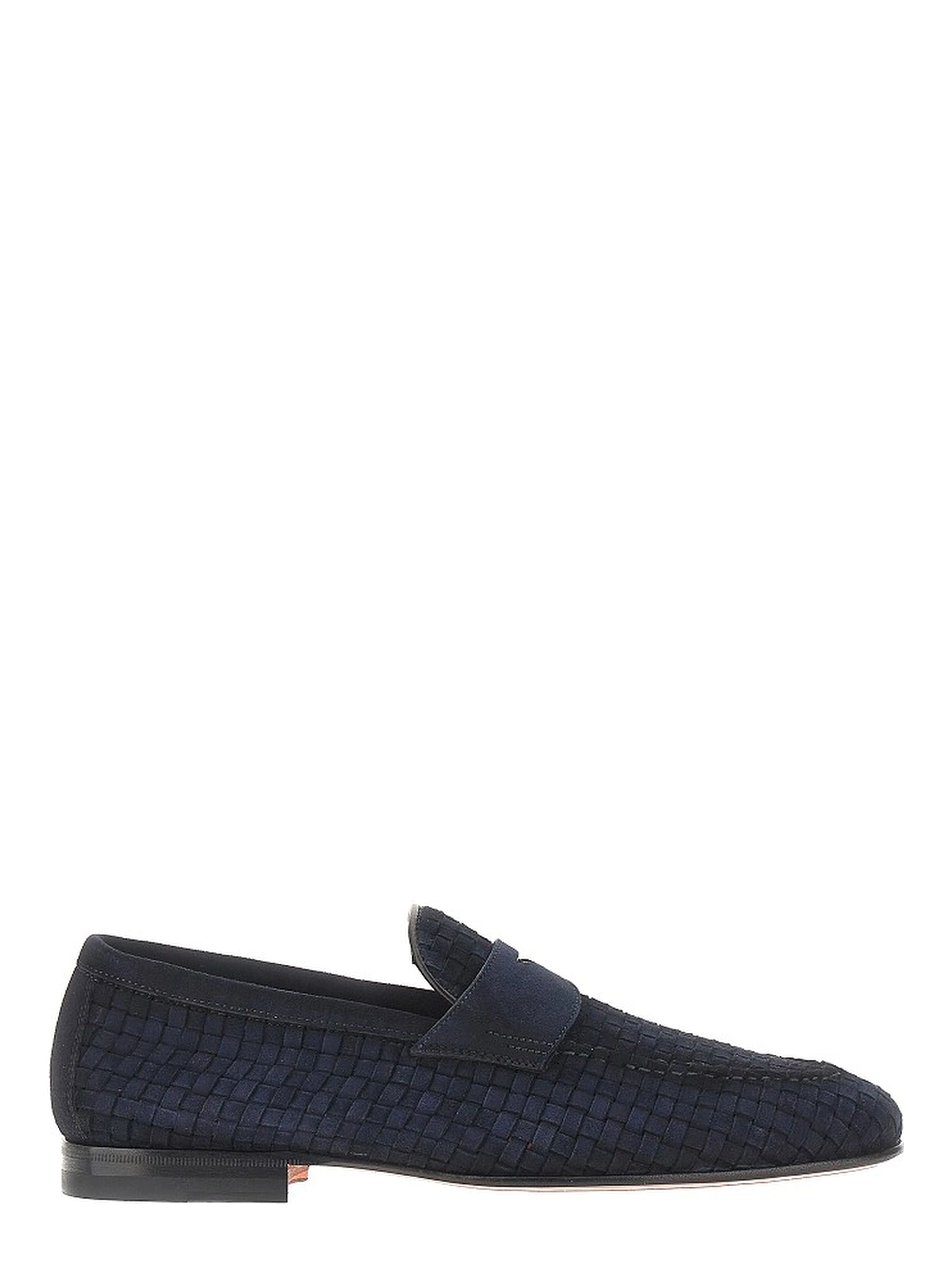 'Carlo' suede leather penny loafers