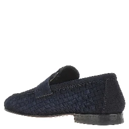 'Carlo' suede leather penny loafers