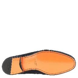 'Carlo' suede leather penny loafers