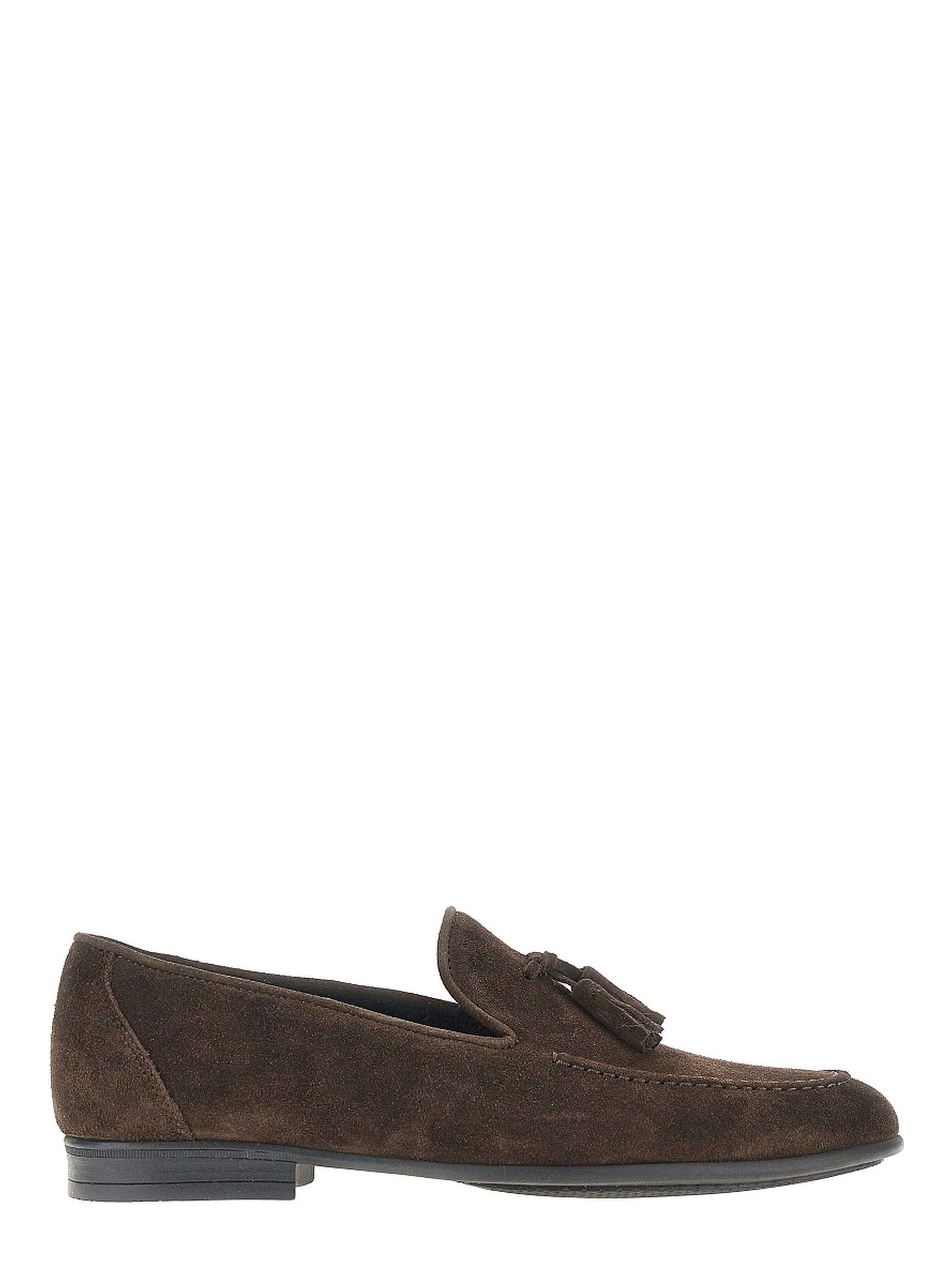 Suede leather loafers