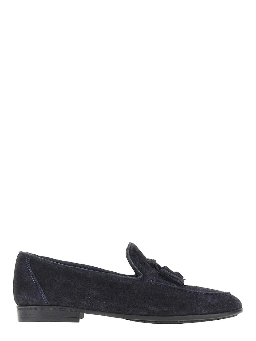 Suede leather loafers