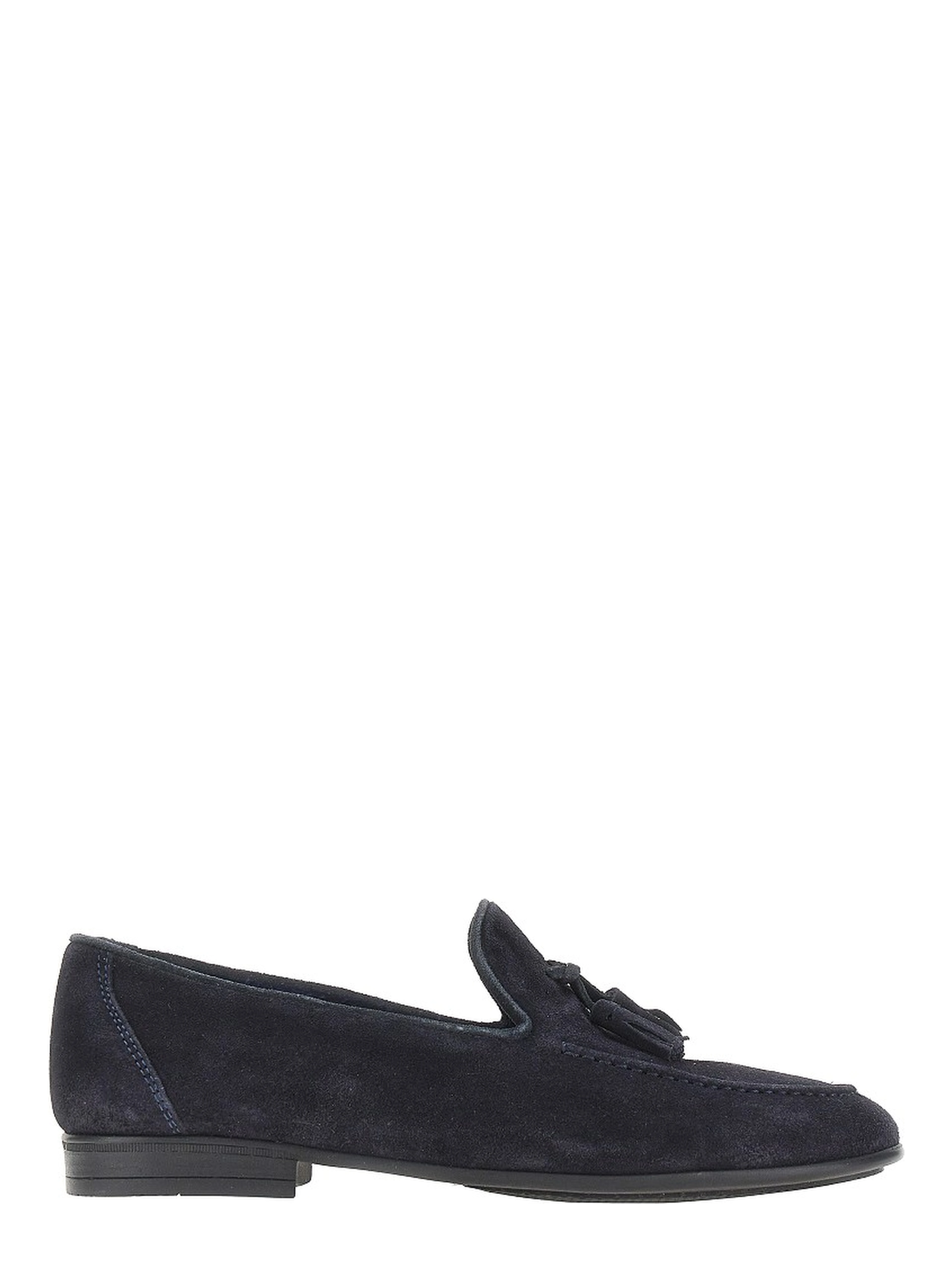 Suede leather loafers