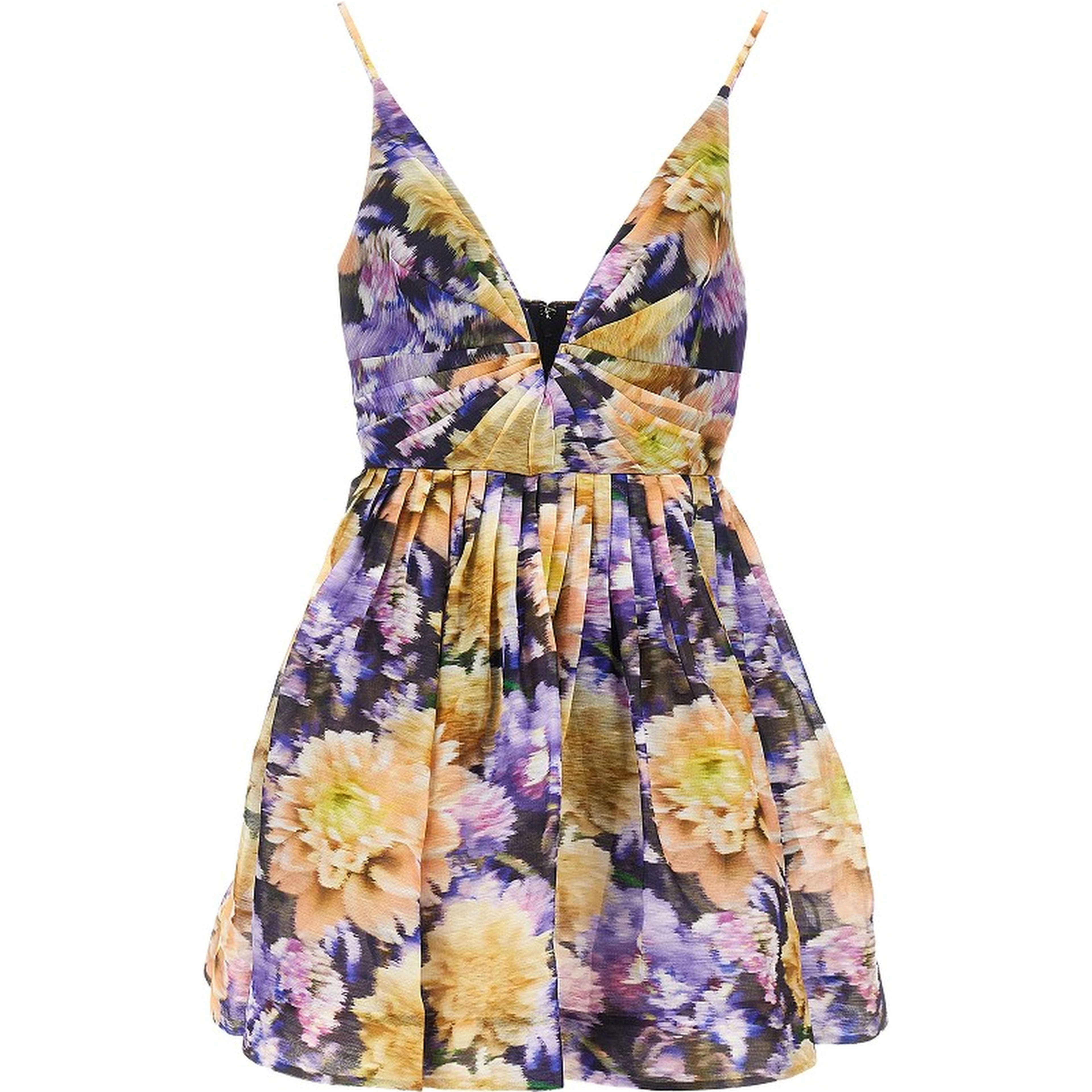 'Luna' floral organdy mini dress