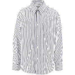 Striped poplin Loose Fit shirt