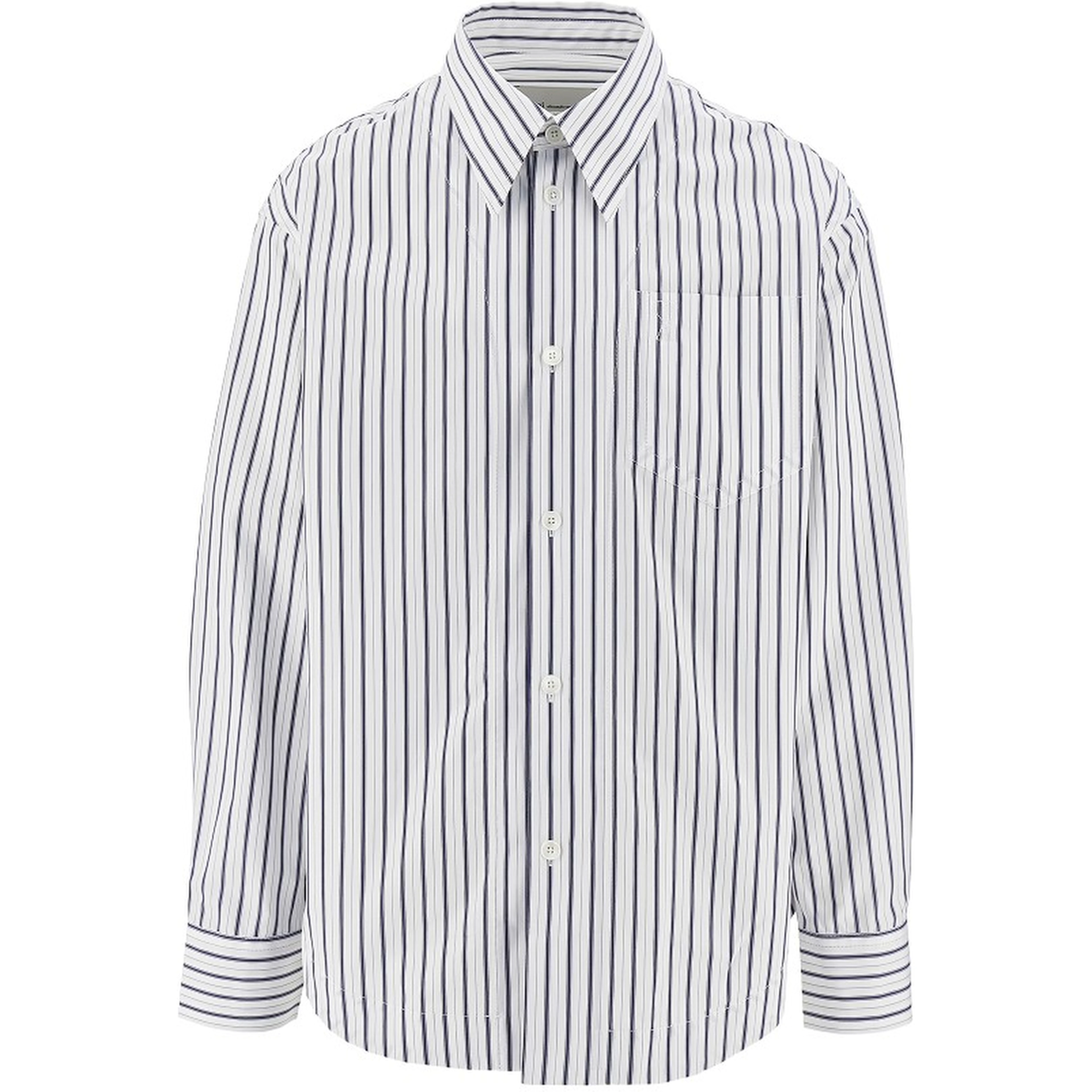 Striped poplin Loose Fit shirt