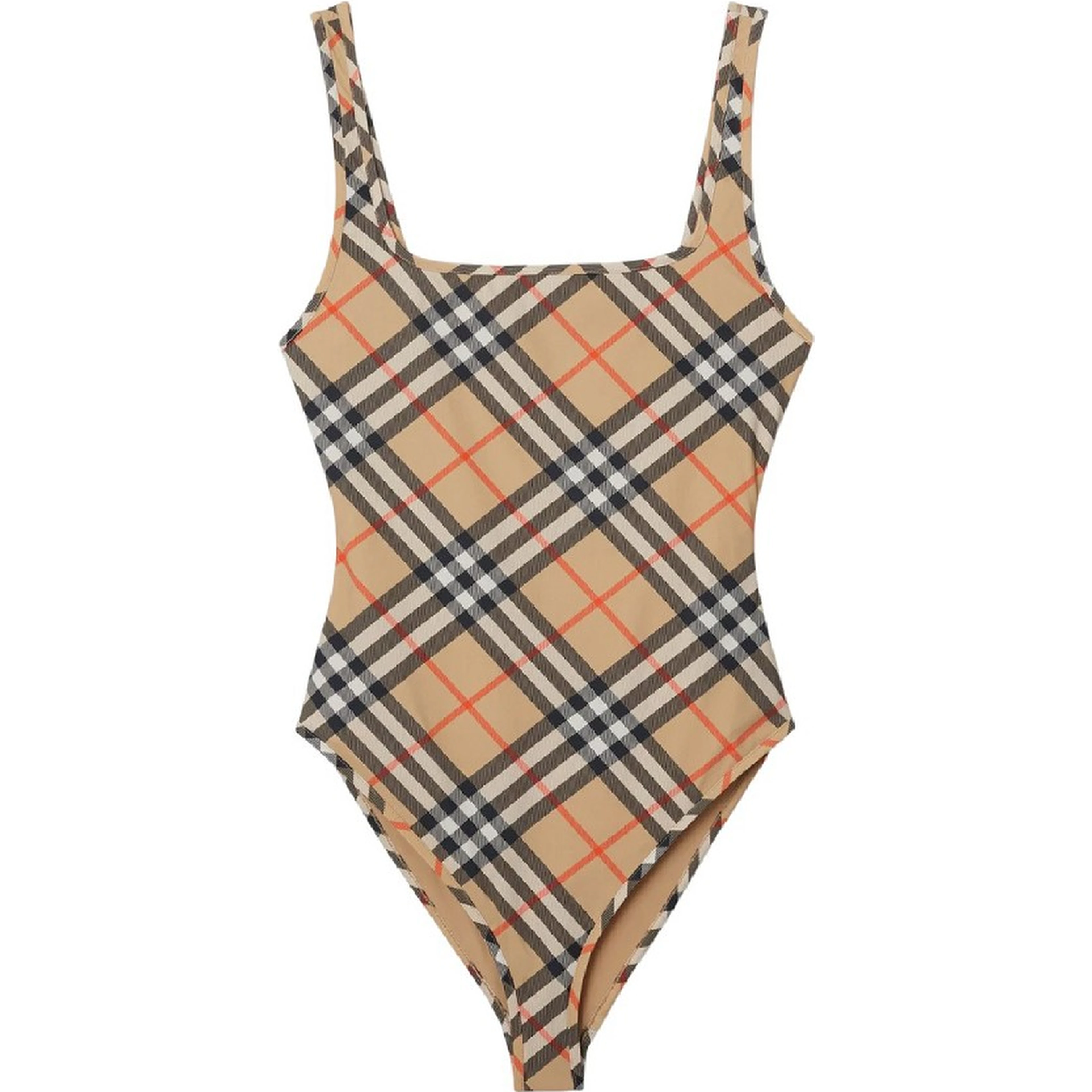 Swimsuit with Check motif